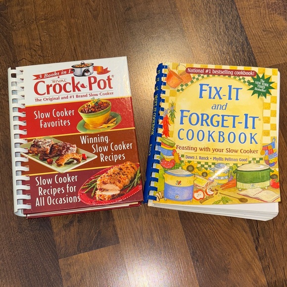Crock Pot Other - Crock-Pot and Fix-It Slow Cooker Cookbooks bundle of 2